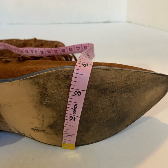 Shyanne Cowboy Boots Cowgirl Womens Western Brown Tan Shoes Fringe Boho Sz 6.5 - Picture 8 of 8